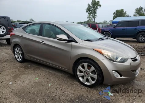 2013 Hyundai Elantra Gls from USA, damaged, VIN 5NPDH4AE6DH344663